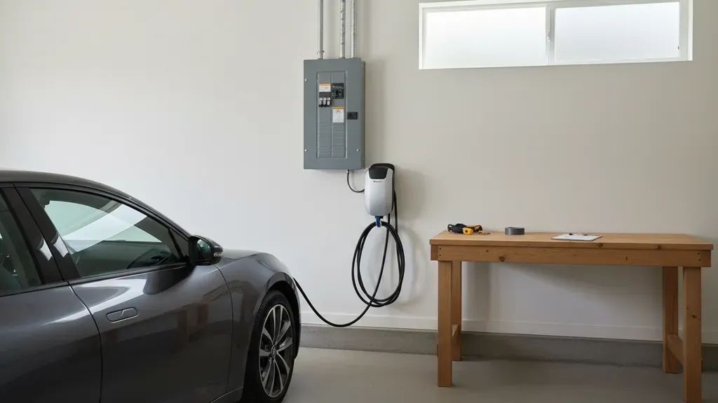 PGE EV charger rebates and home charging prep in an Oregon garage