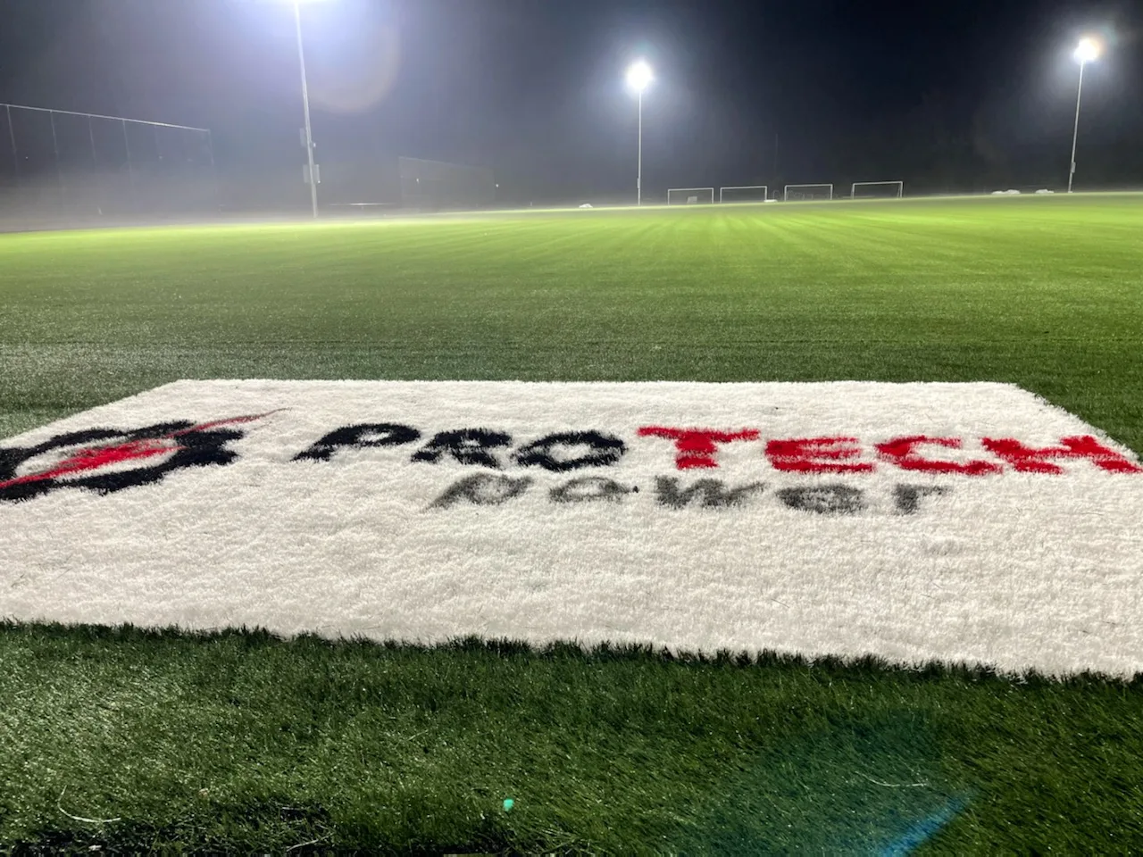 Pro Tech Power community sponsorship at a local sports field