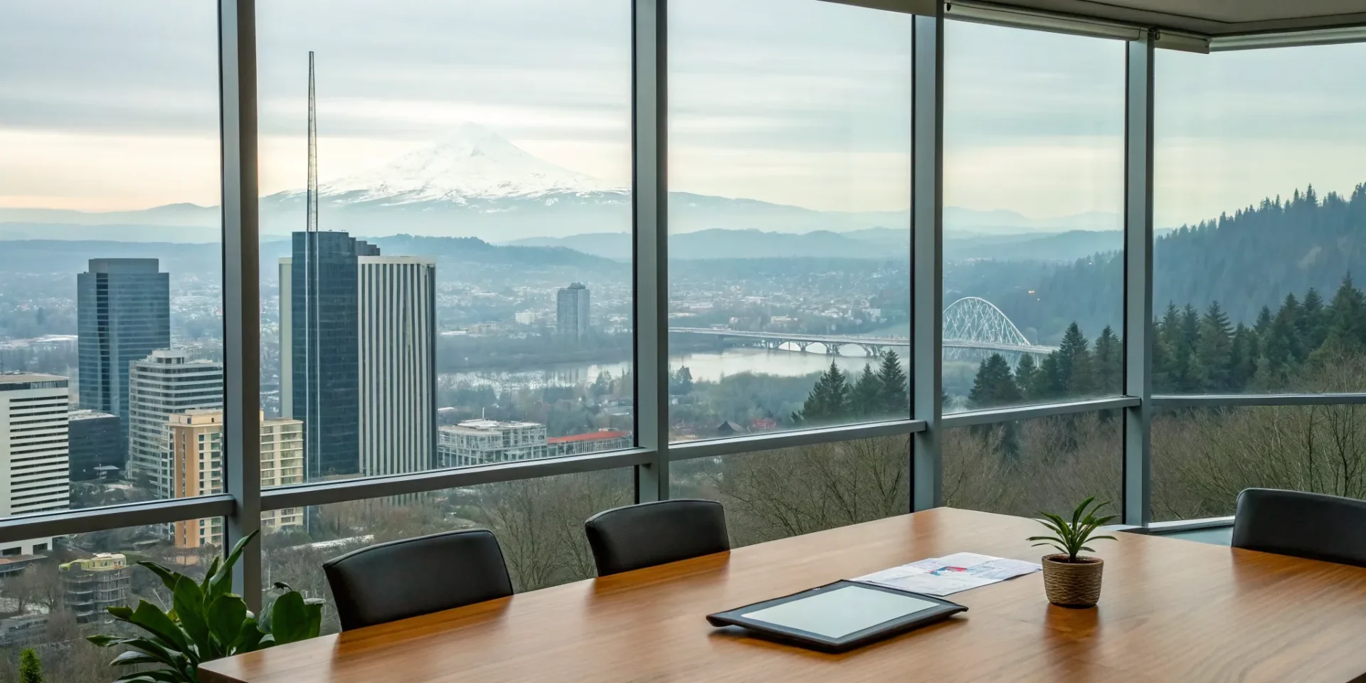 Electrical contractor services for a new business in a modern Portland office.