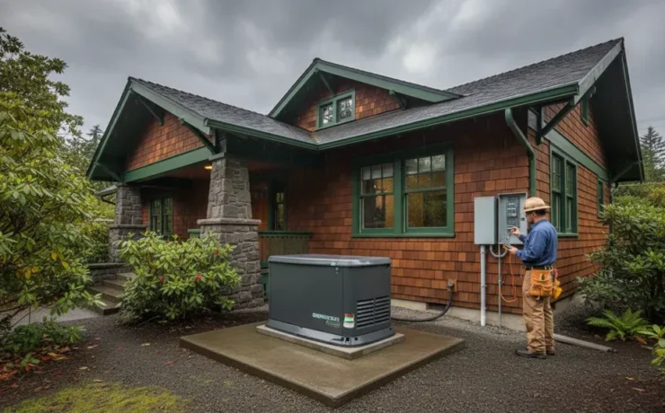 Backup generator installation cost planning for an Oregon home