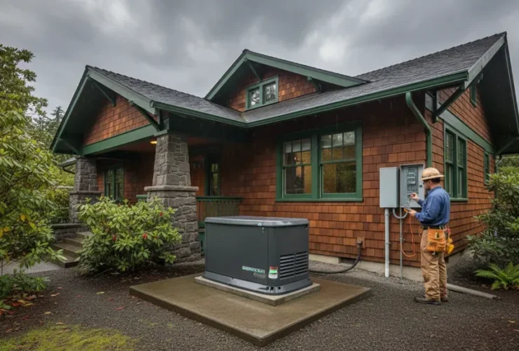 Backup generator installation cost planning for an Oregon home